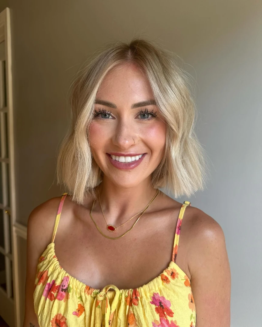 Beachy Blonde Textured Bob