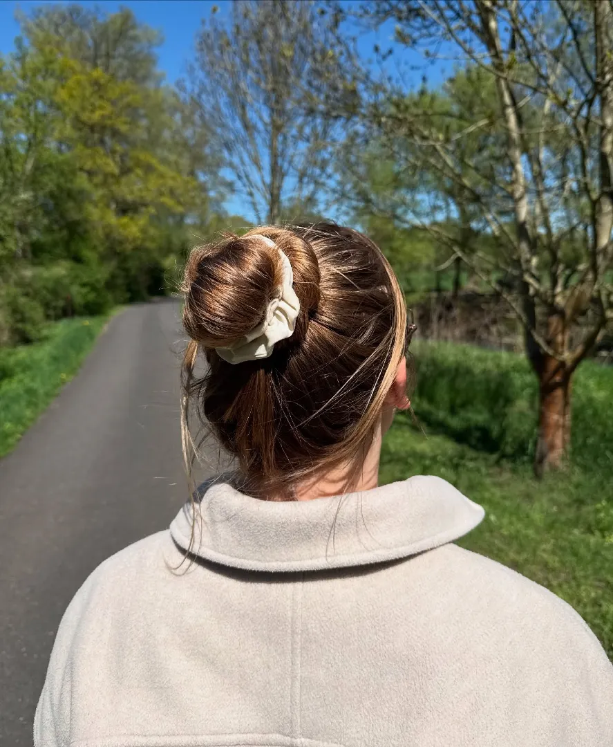 Casual Claw Clip Updo with Double Bun Shape