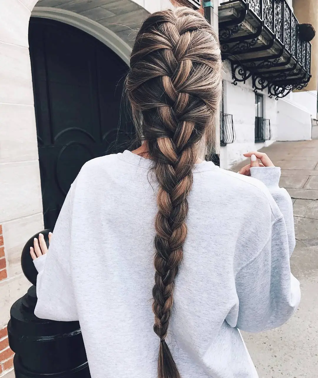 Classic French Braid with Long Tail
