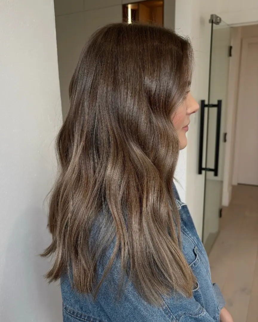Dark Brown Hair With Soft Mocha Highlights