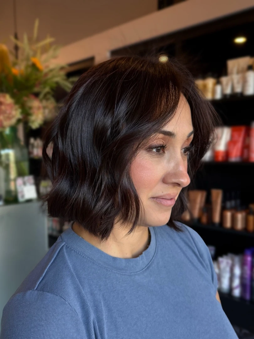 Dark Chocolate Wavy Bob