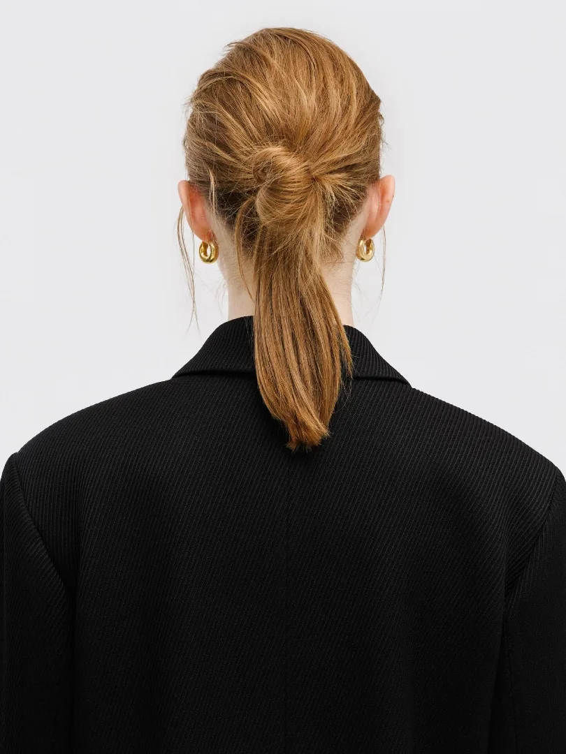Effortless Low Twisted Ponytail