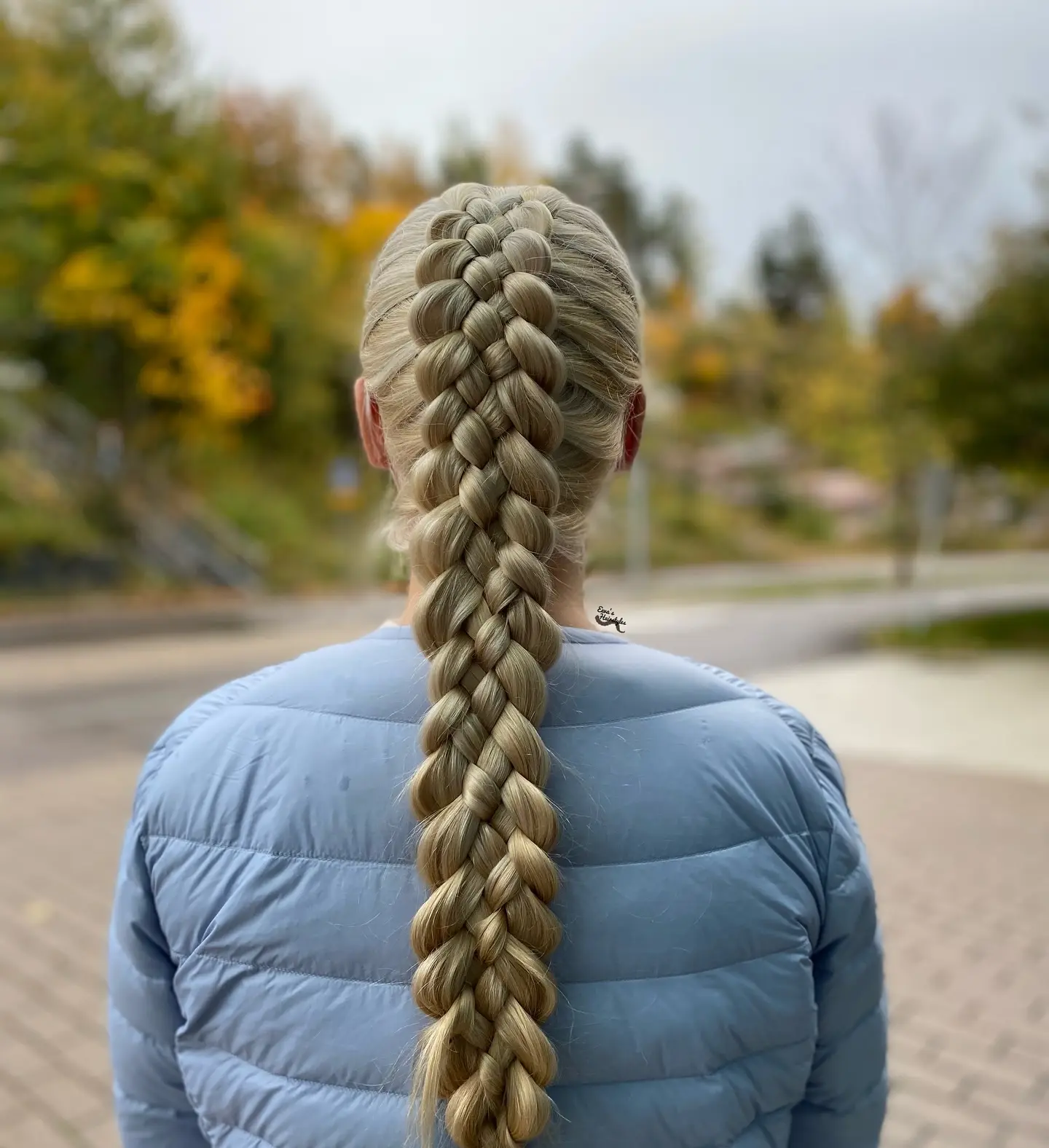 Five Strand Dutch Braid Ponytail
