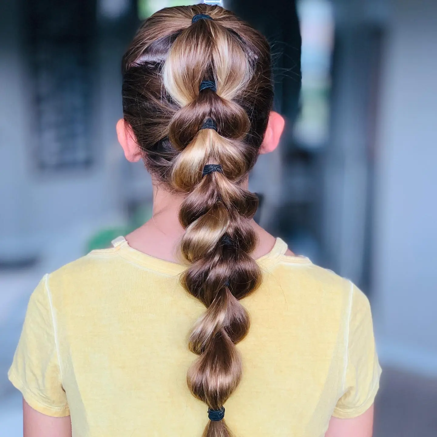 Pull Through Bubble Braid