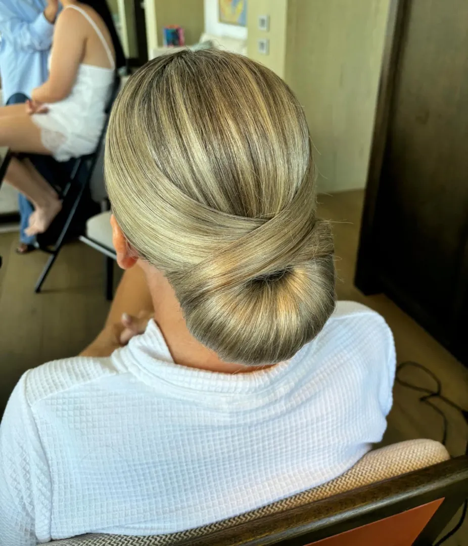 Smooth French Fold Updo