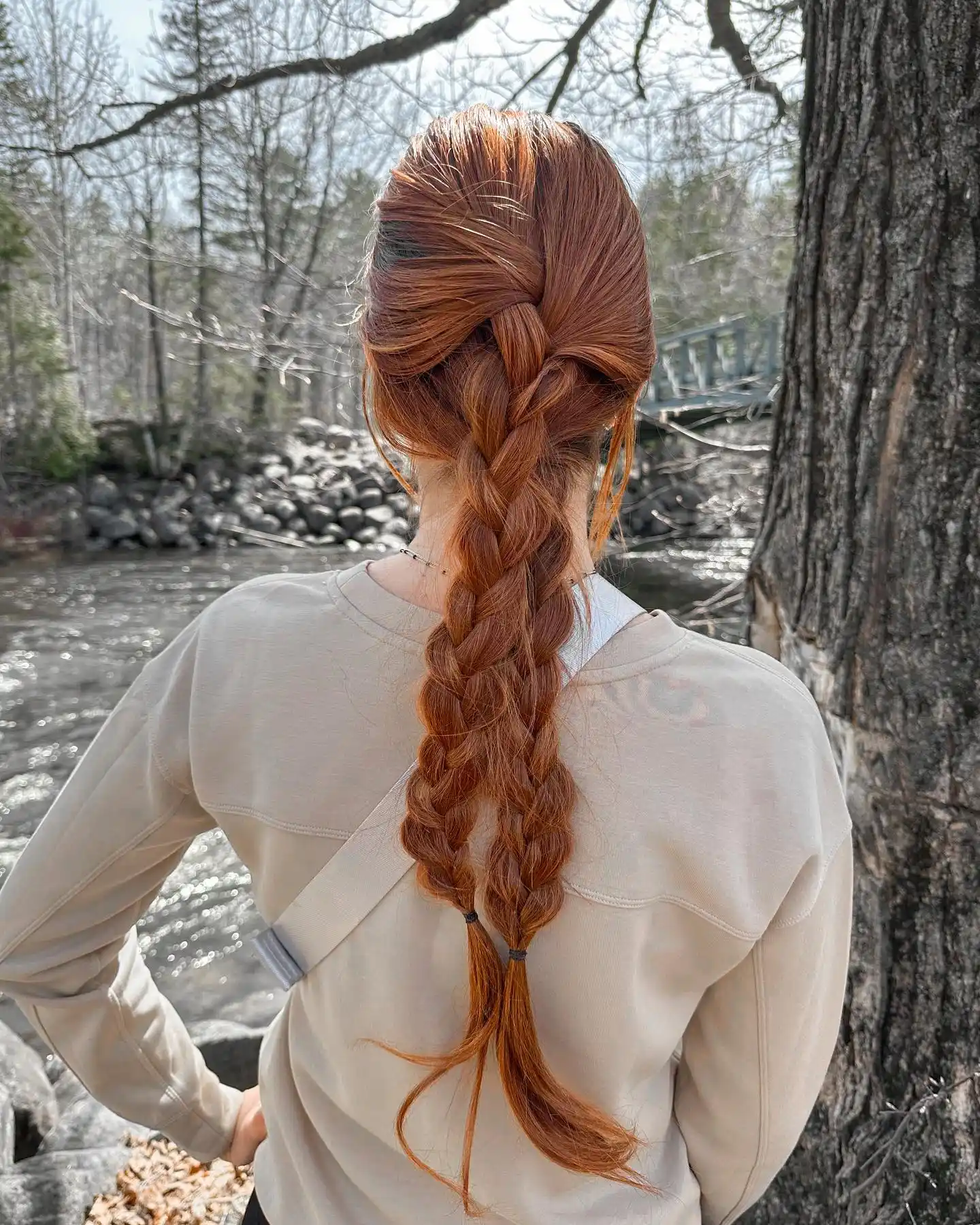 Twisted Crown into Loose Rustic Braid
